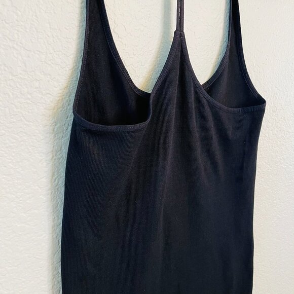 Intimately FP Black Ribbed Stretchy Stappy Bodycon Mini Dress | M/L - Picture 2 of 6